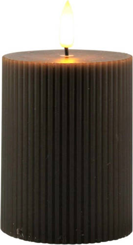 Magic Flame - LED kaars 7,5x10cm bruin
