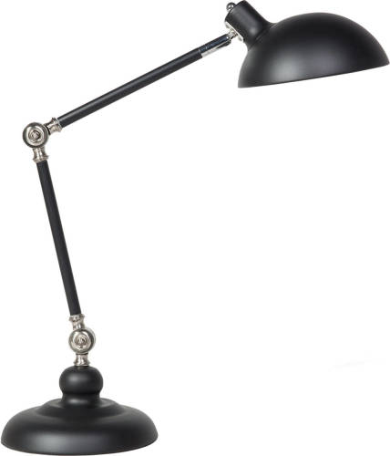Beliani MERAMEC - Bureaulamp-Zwart-Metaal