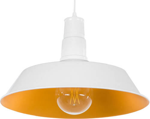 Beliani BAYOU - Hanglamp-Wit-Aluminium