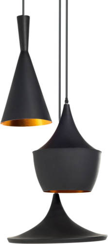 Beliani CARSON - Hanglamp-Zwart-Aluminium