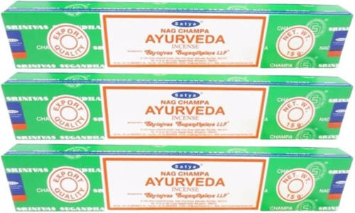 36 Nag Champa wierookstokjes Ayurveda 15 gram - Wierookstokjes