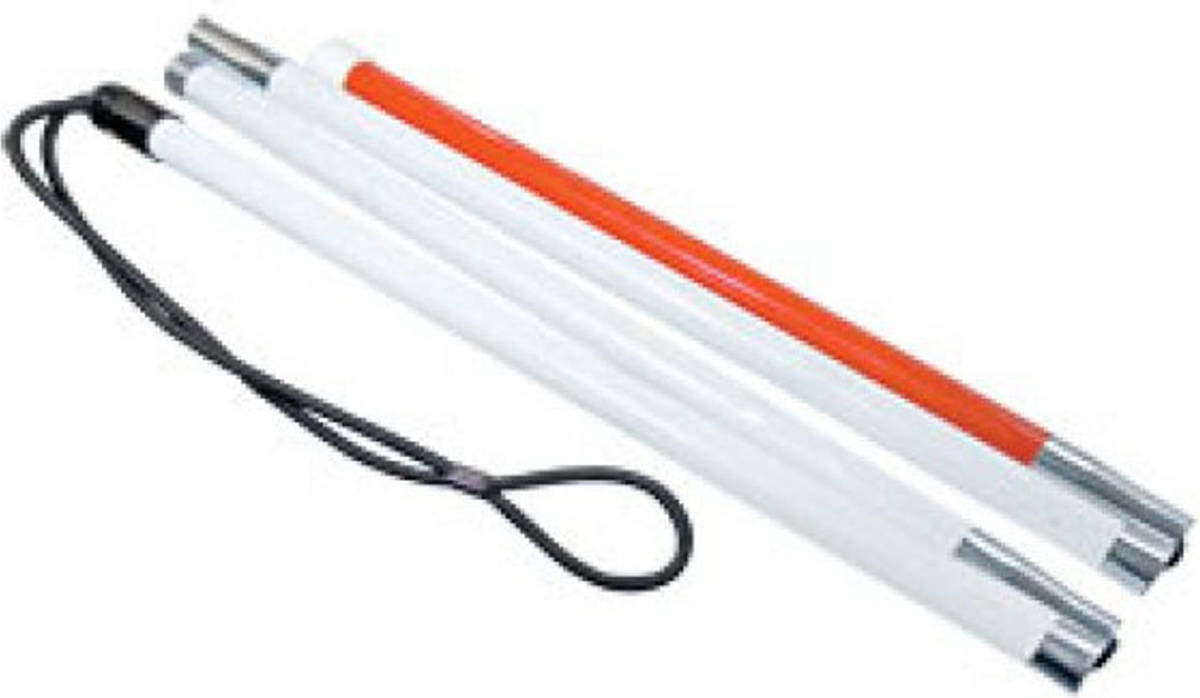 Slechtziend Aluminium herkenning-/signaleringsstokje - 95cm