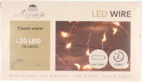 Anna's Collection Koperdraad verlichting met timer warm wit 1 meter - Lichtsnoeren