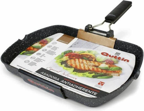 Geribbelde Grillpan Quttin Gehard aluminium antiaanbak