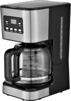 BES LED Koffiezetapparaat - Aigi Drico - Filter Koffiezetapparaat - Zwart/Zilver