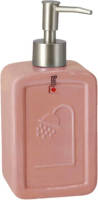 Gerimport Zeeppompje/zeepdispenser roze keramiek 18 cm - Zeeppompjes