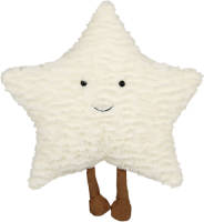 Beliani STARFRUIT - Sierkussen-Wit-Polyester