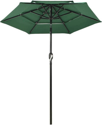 The Living Store Parasol Deluxe - 200 x 228 cm (ø x H) - Groen