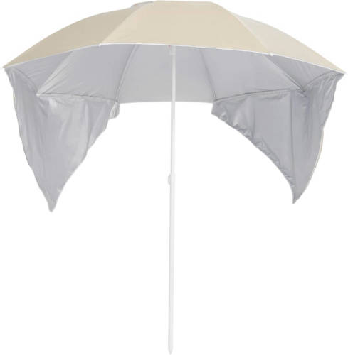 The Living Store Strandparasol - Strandaccessoires - Afmetingen- 190 x 202/218 cm - Zonwerende coating - Inclusief 2