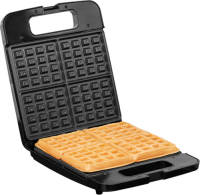 Lafe wafelijzer voor 4 Brusselse wafels met anti aanbaklaag en cool touch handvat
