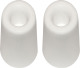 QlinQ Deurbuffer - 2x - deurstopper - wit - rubber - 75 x 40 mm - Deurstoppers