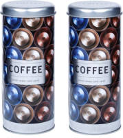 Concorde 2x stuks koffie voorraadbussen/bewaarblikken metaal 18 cm - Voorraadblikken