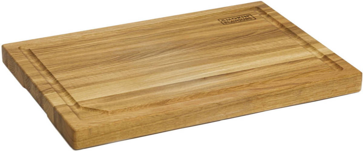 Smokin' Flavours snijplank 100% FSC® eikenhout - 50x35 - Snijplank