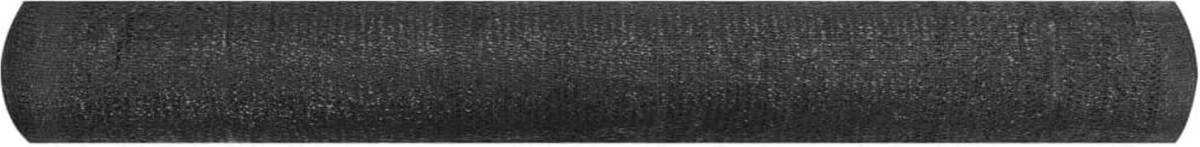The Living Store Privacyscherm HDPE - 1.2 x 10 m - Zwart - 150 g/m²