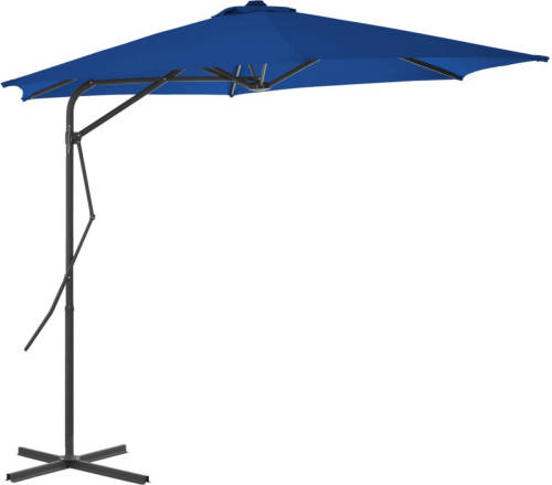 The Living Store Parasol Luxe - Blauw - 300 x 230 cm - UV-beschermend