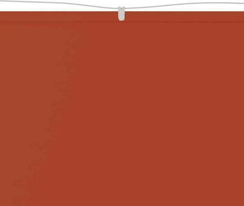 The Living Store Balkonscherm Terracotta Oxford Stof - 180x1200cm - Windbestendig