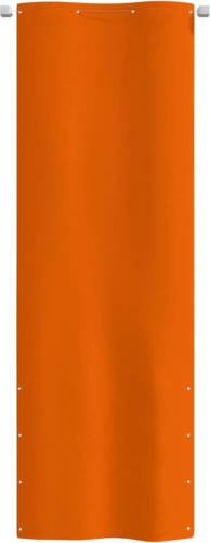 The Living Store Balkonscherm - Oxford stof - 80x240 cm - Waterbestendig - Oranje