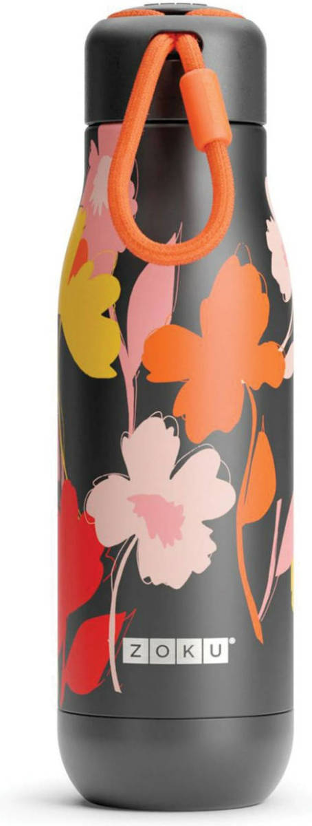 Zoku - Thermosfles RVS, 500 ml, Zwart Bloem Design- Zoku Hydration