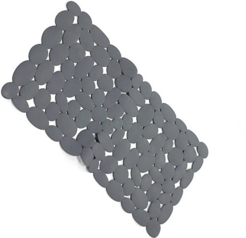 Wicotex Badmat antislip- stones zwart 36x75cm