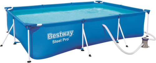 Bestway Zwembad - Incl. Filterpomp - 300 x 201 x 66 CM - 3300 L Inhoud - PVC - Blauw