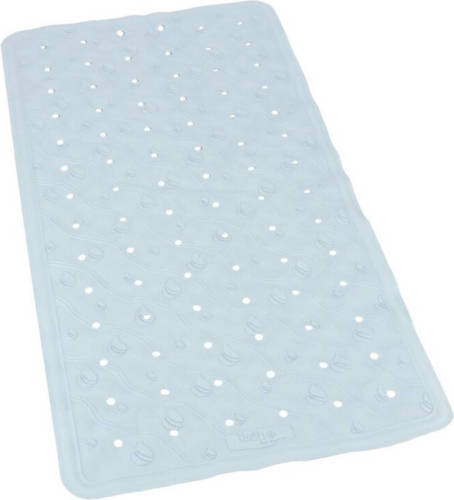 Gerimport Badkuip ruwe anti-slip mat lichtblauw 36 x 76 cm - Badmatjes