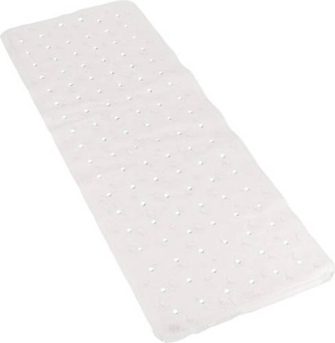 Gerimport Badkuip ruwe anti-slip mat wit 35 x 97 cm - Badmatjes