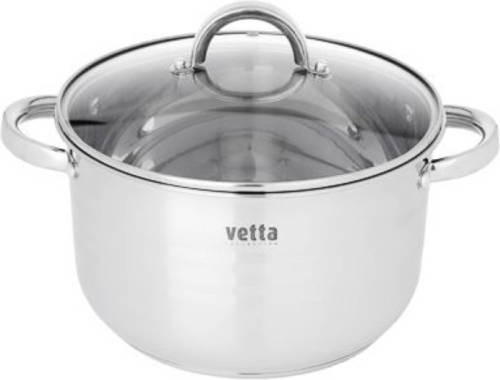 Vetta Fulton Kookpan Ø24 CM - 5,4 Liter - Glazen deksel