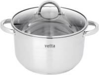Vetta Fulton Kookpan Ø24 CM - 5,4 Liter - Glazen deksel