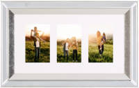 Beliani MAKENI - Fotolijst-Zilver-Glas