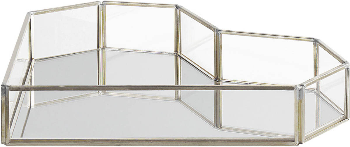 Beliani PONTIVY - Blad-Transparant-Glas, RVS