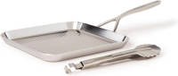Demeyere Specialties grillpan - met tang 24 cm - zwart