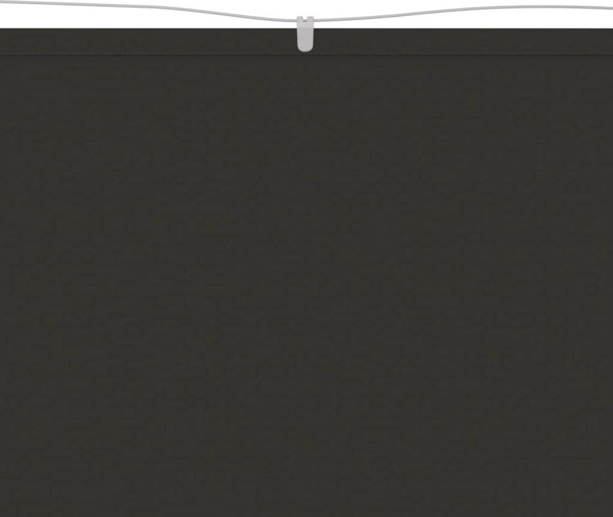 The Living Store Verticaal Balkonscherm - 60 x 360 cm - Antraciet - Oxford stof