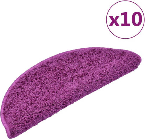VidaXL Trapmatten 10 st 65x21x4 cm violet