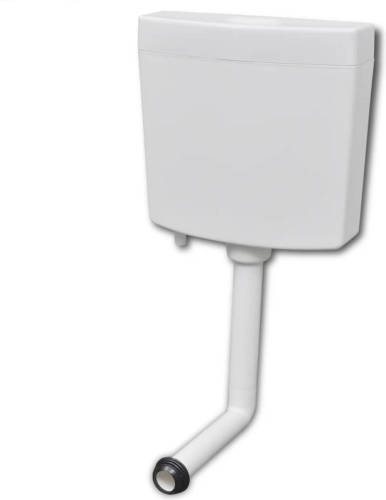 VidaXL Toiletstortbak met watertoevoer onderin 3/6 L wit
