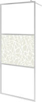 VidaXL Inloopdouchewand met stenenmotief 100x195 cm ESG-glas
