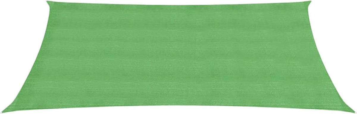 The Living Store Zonnezeil HDPE Lichtgroen 2 x 4m - Schimmel- en UV-bestendig