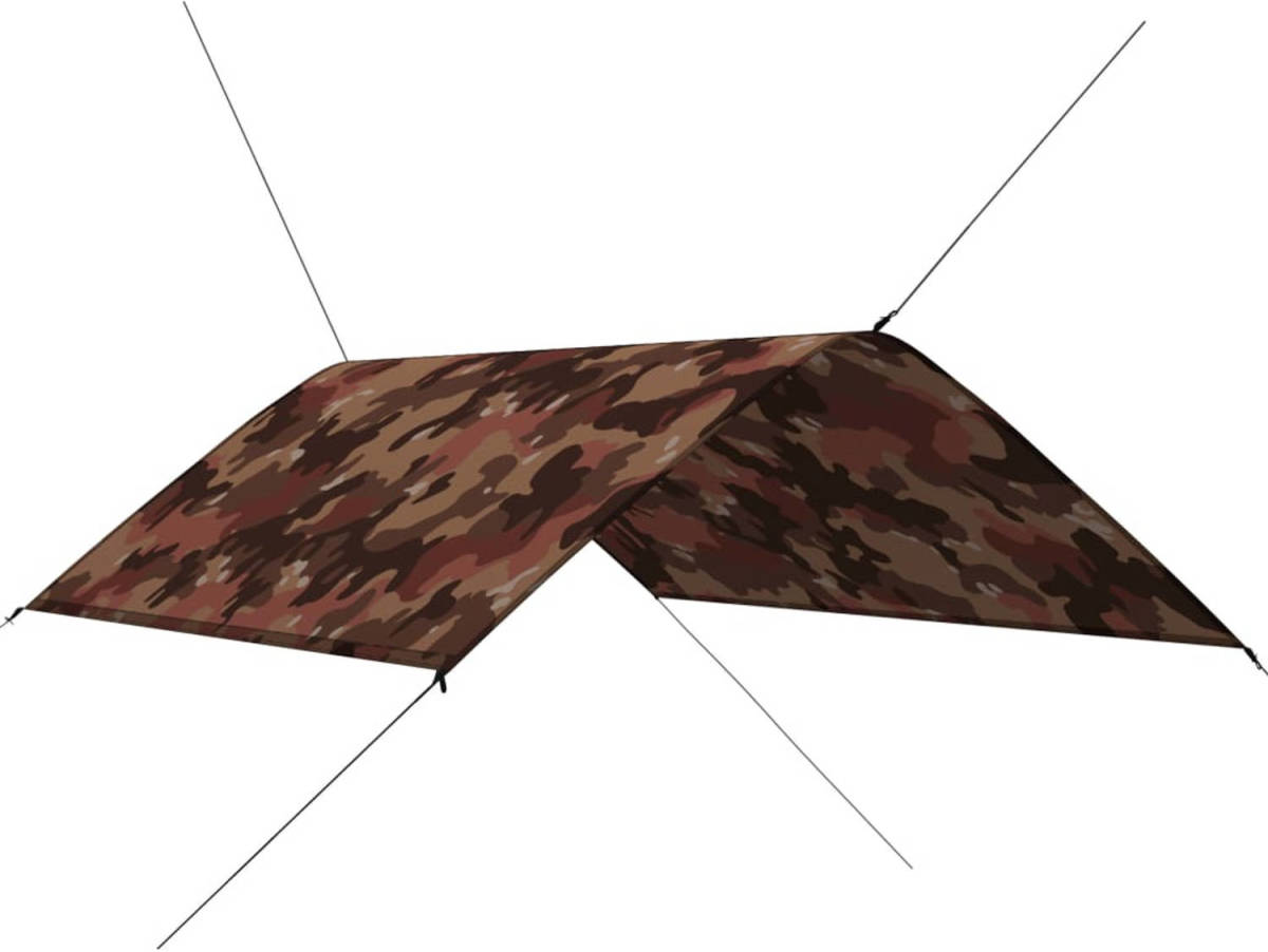The Living Store Tuinzeil Camouflage - Polyester - 300 x 200 cm - Uv-bestendig