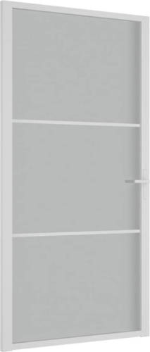 VidaXL Binnendeur 102,5x201,5 cm matglas en aluminium wit