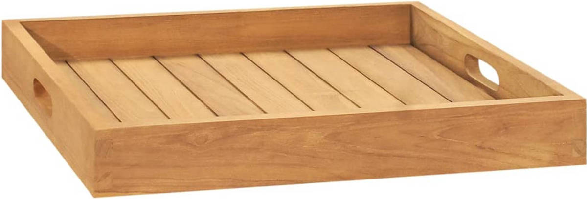 VidaXL Dienblad 50x50 cm massief teakhout