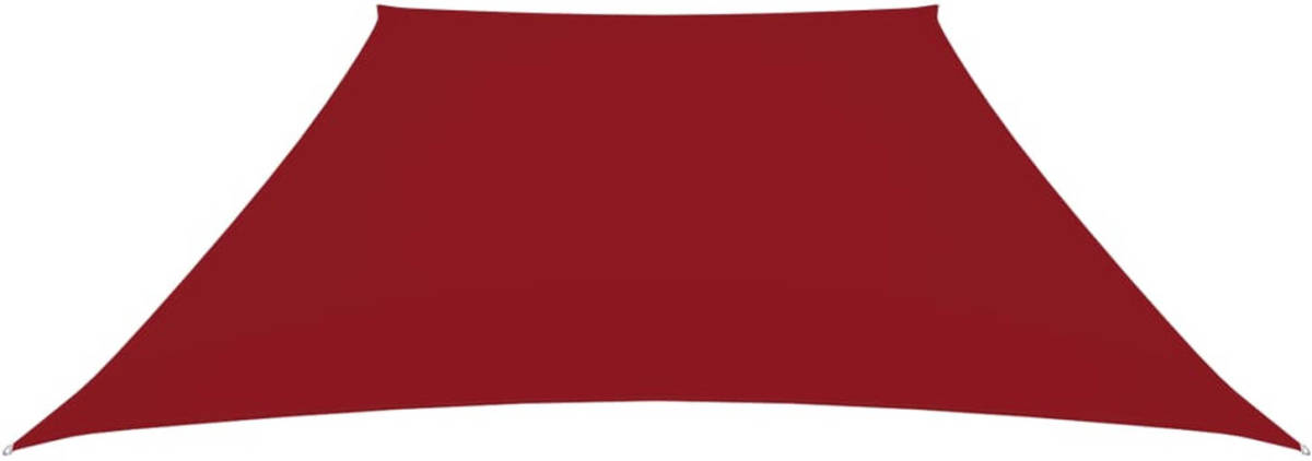 The Living Store Zonnezeil - Rood - PU-gecoat oxford - 2/4 x 3 m