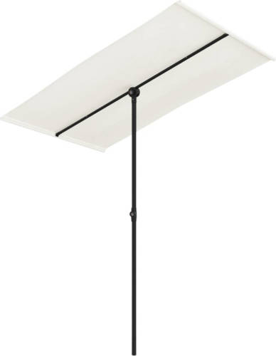 The Living Store Tuinparasol - Zandwit Polyester - 180 x 110 x 208 cm - UV-beschermend