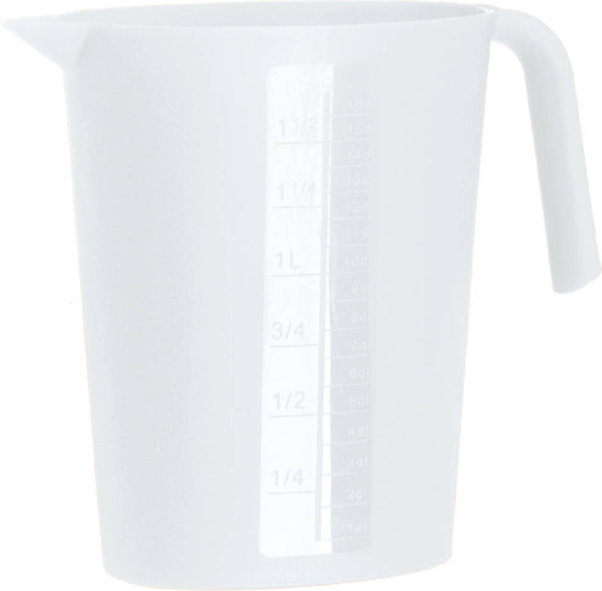 Juypal Hogar Juypal Schenkkan/waterkan - transparant - 1,75 liter - kunststof - L22 x H20 cm - Schenkkannen
