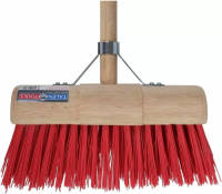Talen Tools Buitenbezem - FSC hout - nylon - 31 cm - 130 cm tuinbezem - Bezem