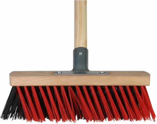 Talen Tools Buitenbezem - FSC hout - nylon - 30 cm - bezemsteel 130 cm - Bezem