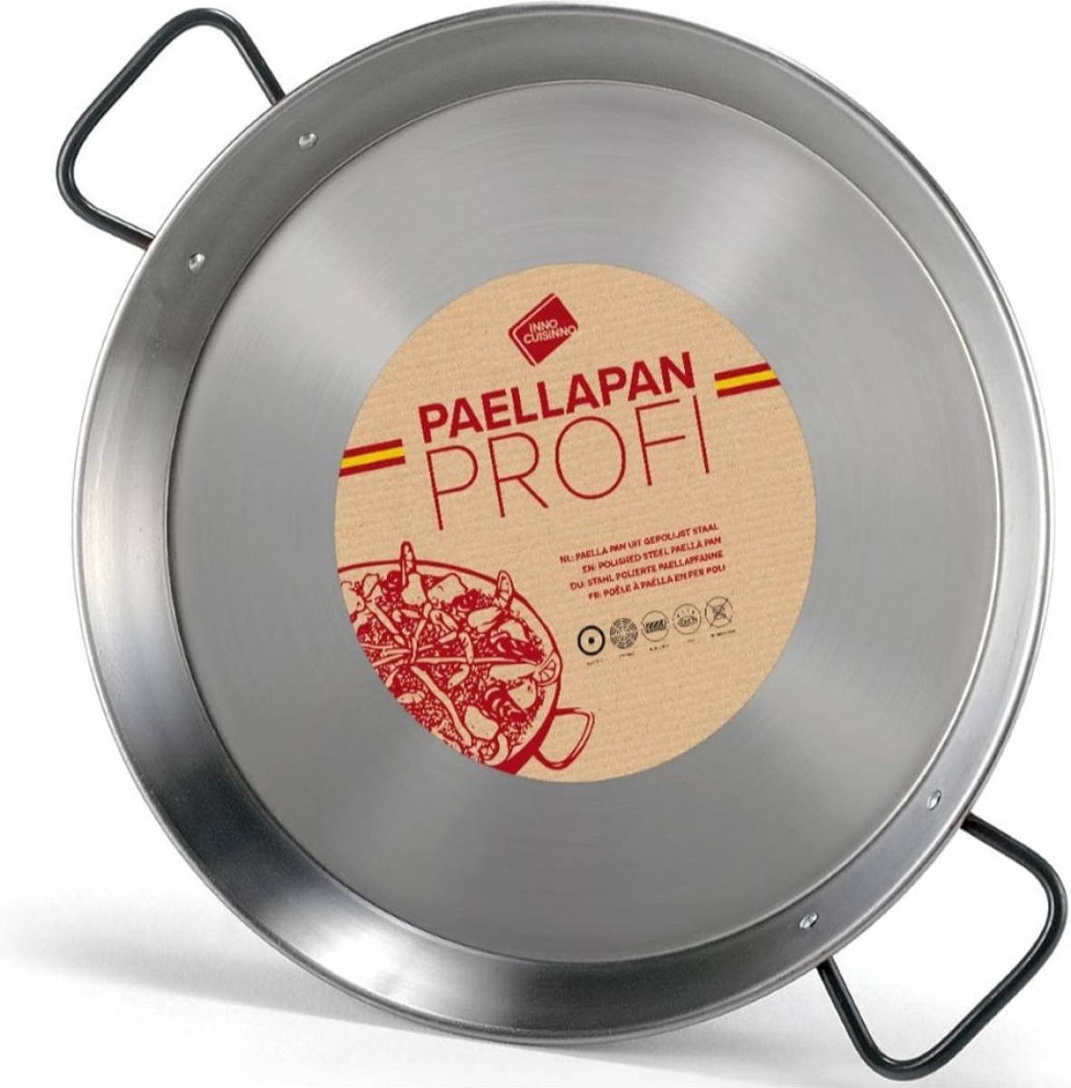 Inno Cuisinno paellapan Profi 42 cm - gepolijst staal