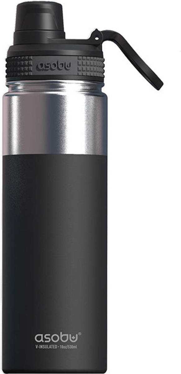 Asobu Alpine Flask Bottle - zwart - 0.53 L