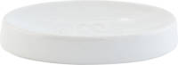 Clayre & Eef Zeepbakje 12*8*2 cm Wit Keramiek Rond Zeephouder