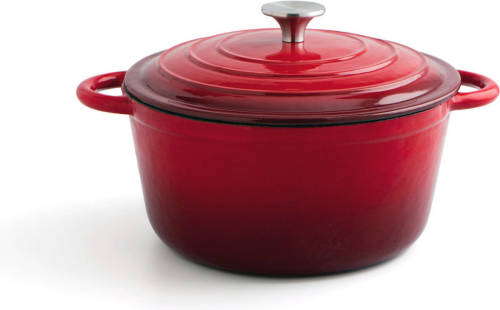 Kookpot met Deksel Bidasoa Rood Metaal (3,7 L)