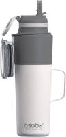 Asobu Twin Pack Bottle with Mug - wit - 0.9/0.6 L
