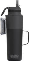 Asobu Twin Pack Bottle with Mug - zwart - 0.9/0.6 L